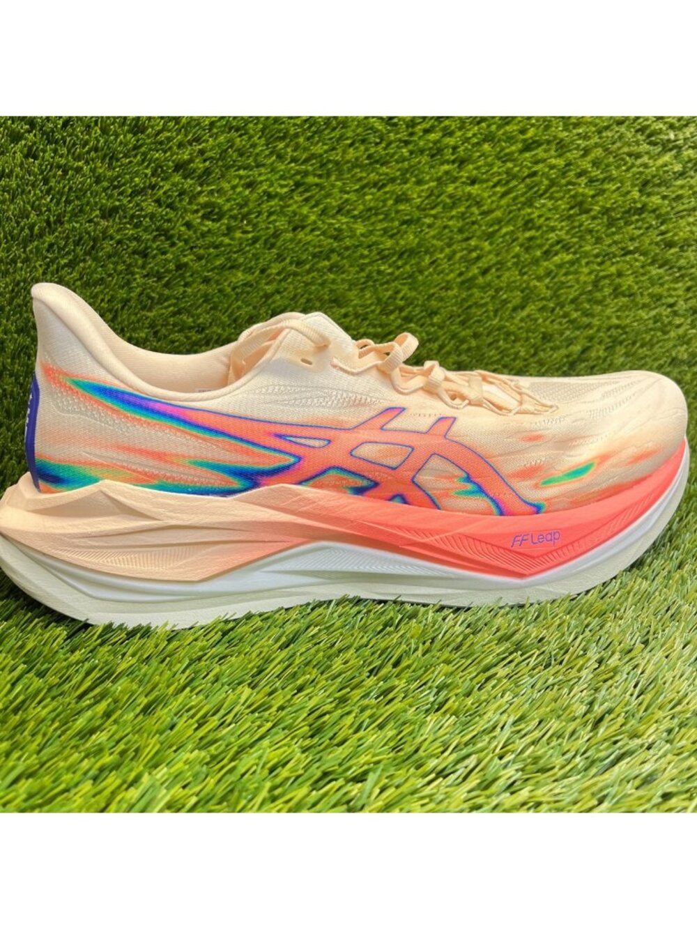 Asics Superblast 3 Mens Size 15 Beige Orange Athletic Running Shoes Sneakers